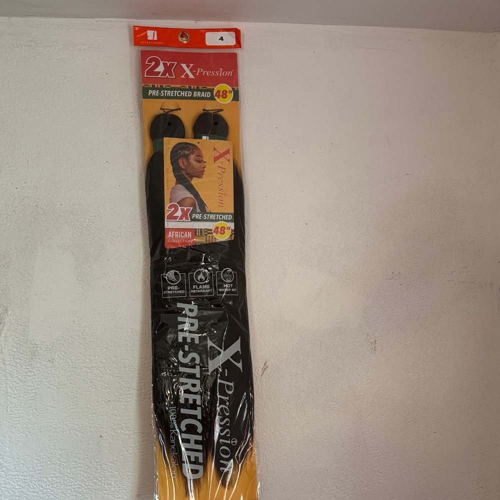 Pre-Stretched Braiding Hair - Black #4